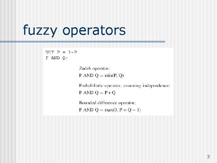 fuzzy operators 3 