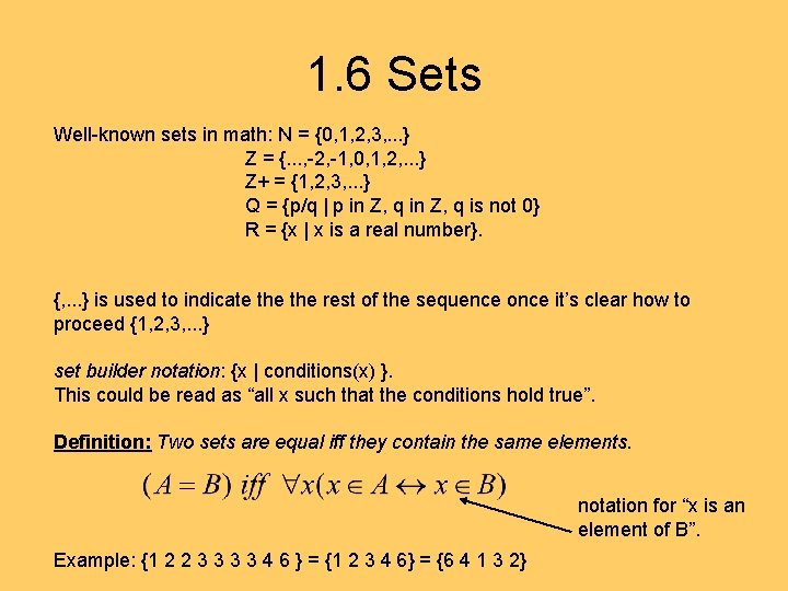 Heavy Set Function Math Discrete Math 6 A Max Welling Recap 1