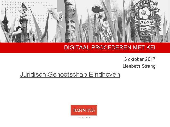 DIGITAAL PROCEDEREN MET KEI 3 oktober 2017 Liesbeth Strang Juridisch Genootschap Eindhoven 