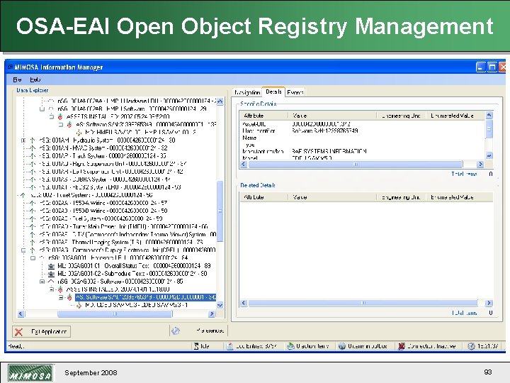OSA-EAI Open Object Registry Management September 2008 93 
