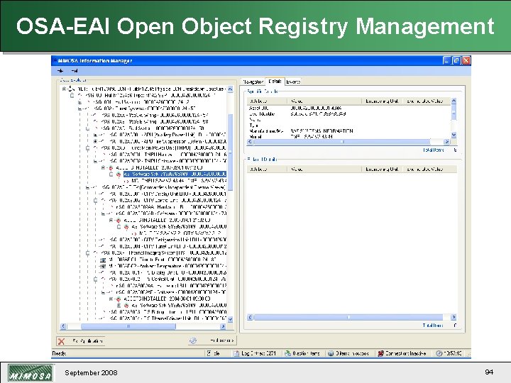 OSA-EAI Open Object Registry Management September 2008 94 