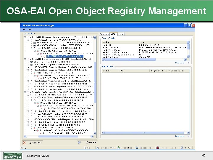 OSA-EAI Open Object Registry Management September 2008 95 