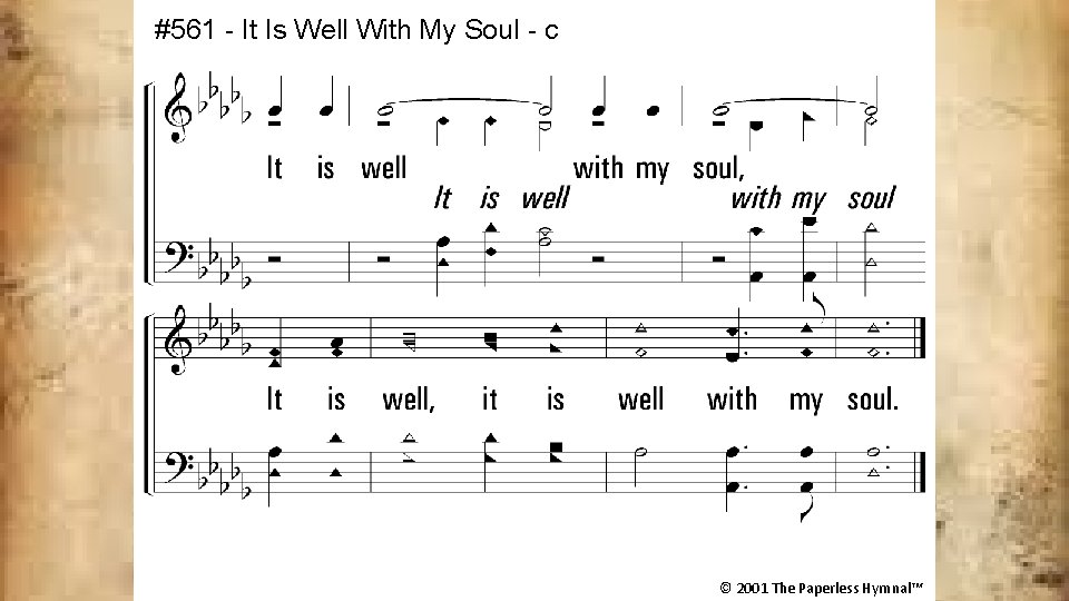 #561 - It Is Well With My Soul - c It is well with