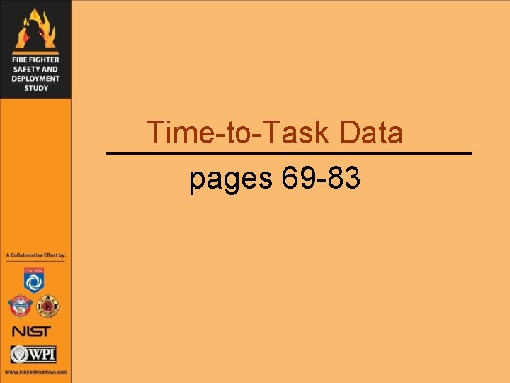 Time-to-Task Data pages 69 -83 