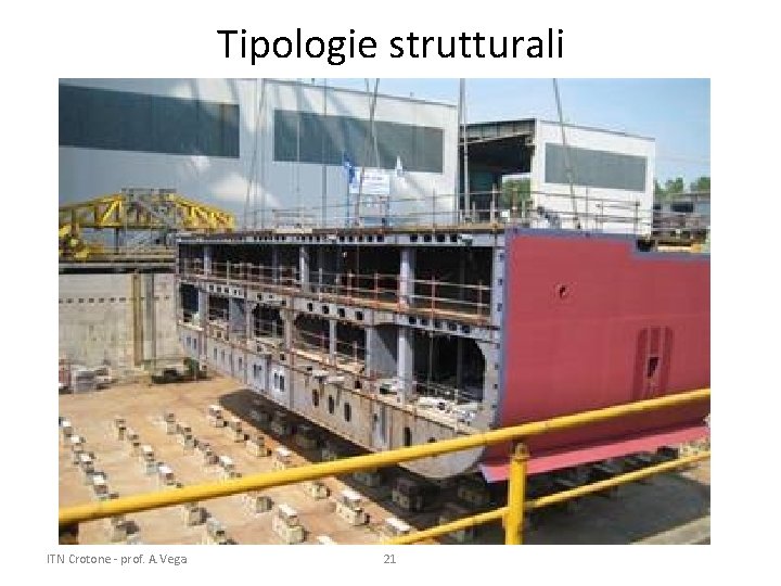 Tipologie strutturali ITN Crotone - prof. A. Vega 21 