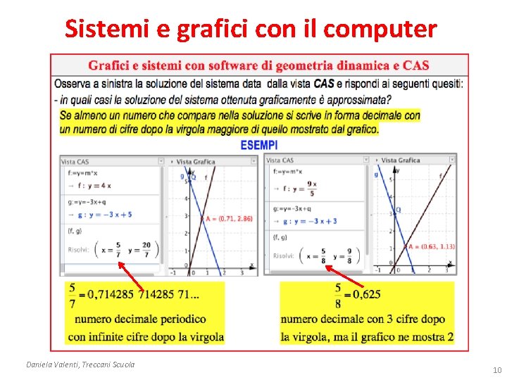 Sistemi e grafici con il computer Daniela Valenti, Treccani Scuola 10 