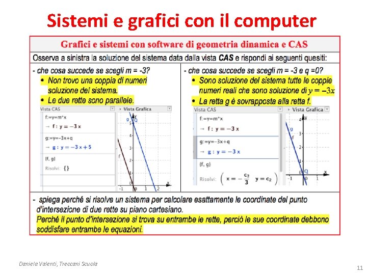 Sistemi e grafici con il computer Daniela Valenti, Treccani Scuola 11 