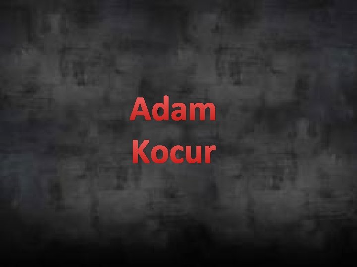 Adam Kocur 