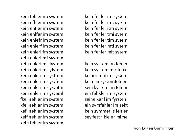 kein fehler im system kein efhler im system kein ehfler im system kein ehlfer