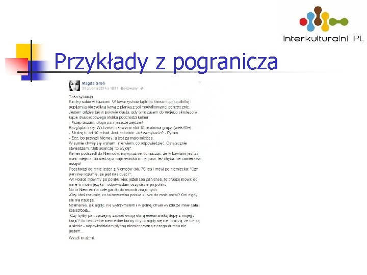 Przykłady z pogranicza 