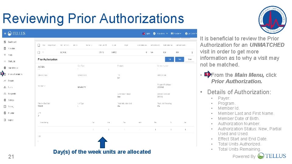 Reviewing Prior Authorizations It is beneficial to review the Prior Authorization for an UNMATCHED Reviewing Prior Authorizations It is beneficial to review the Prior Authorization for an UNMATCHED