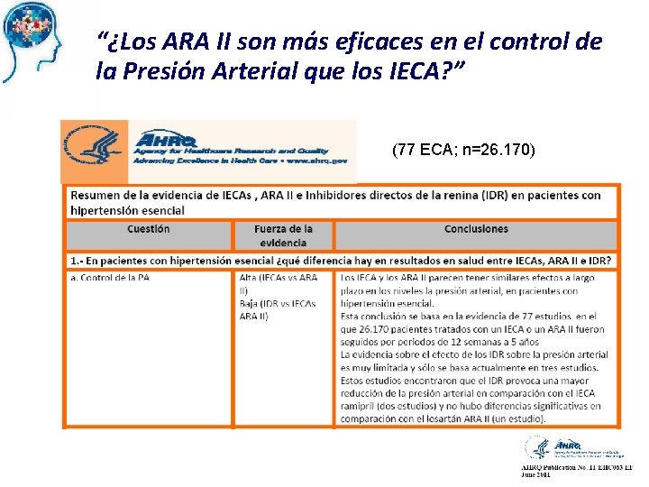 “¿Los ARA II son más eficaces en el control de la Presión Arterial que