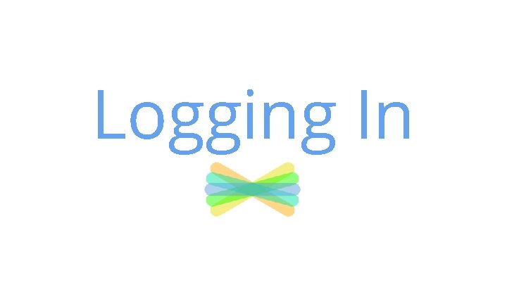 Logging In Logging In
