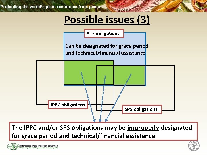 Possible issues (3) ATF obligations Can be designated for grace period and technical/financial assistance