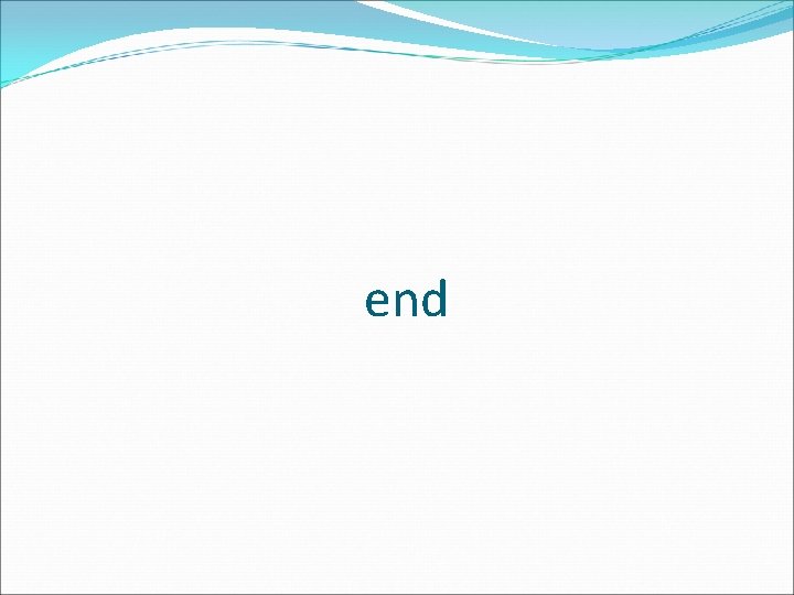 end 