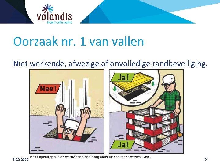 Oorzaak nr. 1 van vallen Niet werkende, afwezige of onvolledige randbeveiliging. 3 -12 -2020