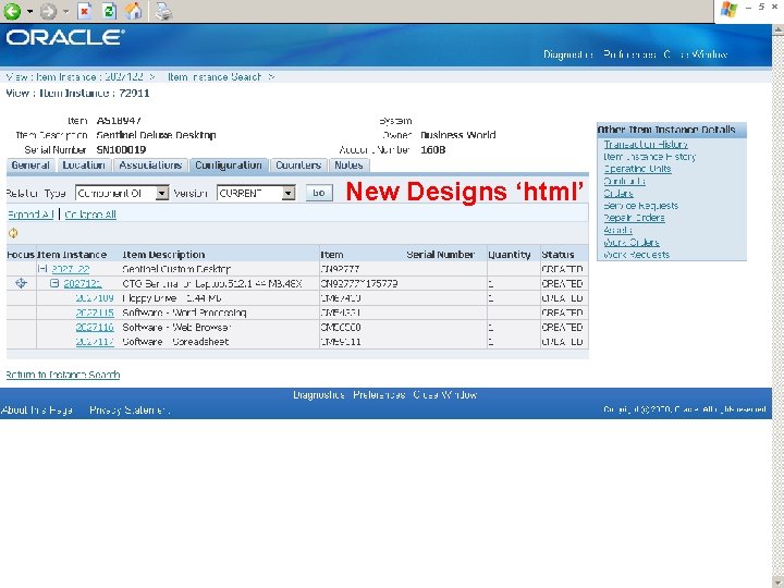New Designs ‘html’ Copyright © 207, Oracle. All rights reserved. Oracle & Google Confidential New Designs ‘html’ Copyright © 207, Oracle. All rights reserved. Oracle & Google Confidential