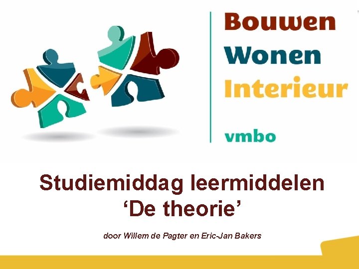 Studiemiddag leermiddelen ‘De theorie’ door Willem de Pagter en Eric-Jan Bakers 