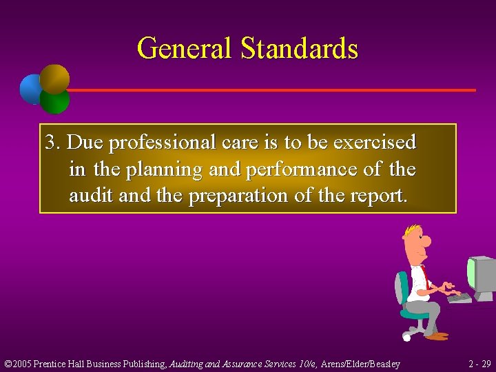 General Standards 3. Due professional care is to be exercised in the planning and