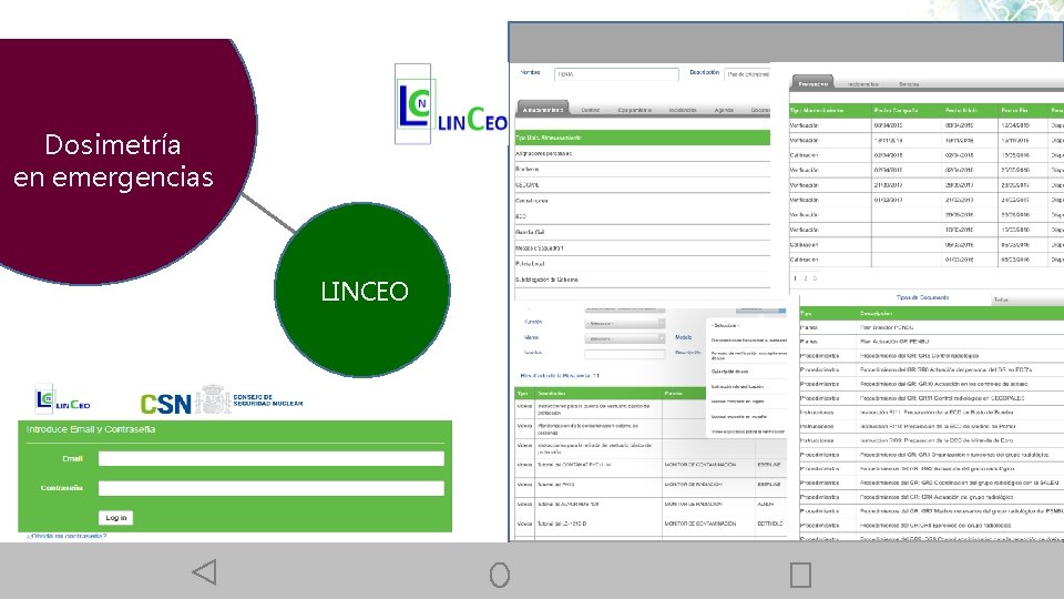 Dosimetría en emergencias LINCEO 