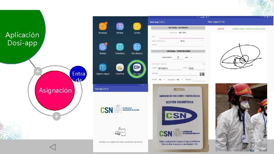 Aplicación Dosi-app + Entra da Asignación + 