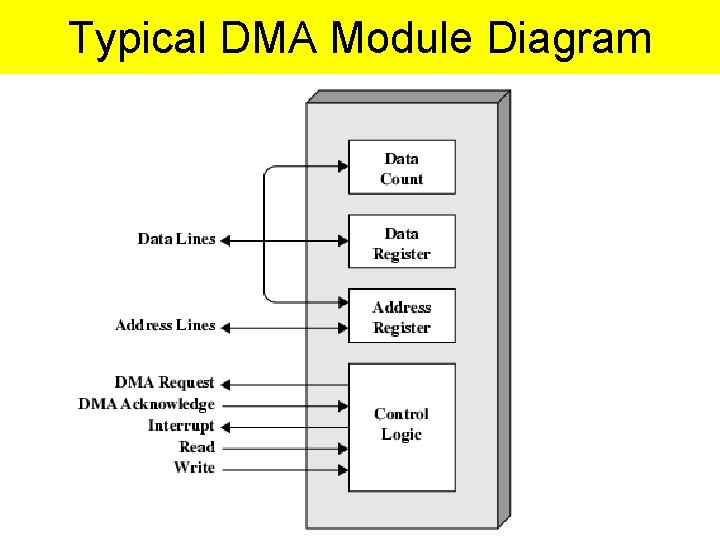 Typical DMA Module Diagram 