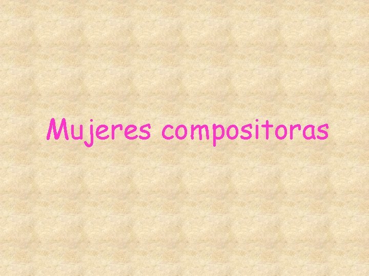 Mujeres compositoras 