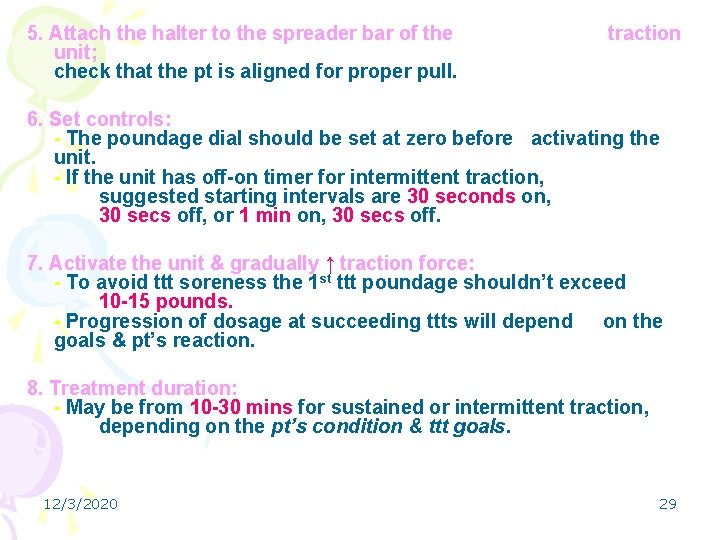 5. Attach the halter to the spreader bar of the unit; check that the