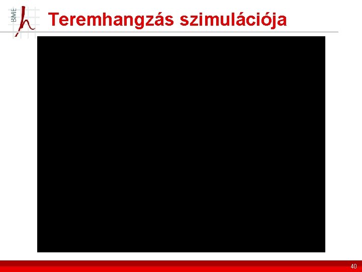 Teremhangzás szimulációja 40 