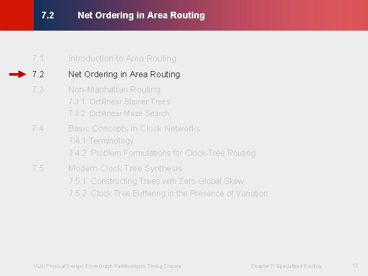 Net Ordering in Area Routing © KLMH 7. 2 7. 1 Introduction to Area Net Ordering in Area Routing © KLMH 7. 2 7. 1 Introduction to Area
