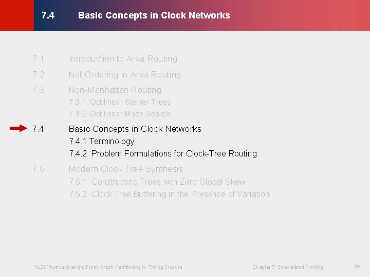 Basic Concepts in Clock Networks © KLMH 7. 4 7. 1 Introduction to Area Basic Concepts in Clock Networks © KLMH 7. 4 7. 1 Introduction to Area