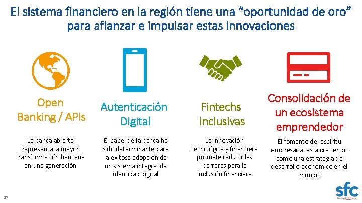 El sistema financiero en la región tiene una “oportunidad de oro” para afianzar e El sistema financiero en la región tiene una “oportunidad de oro” para afianzar e