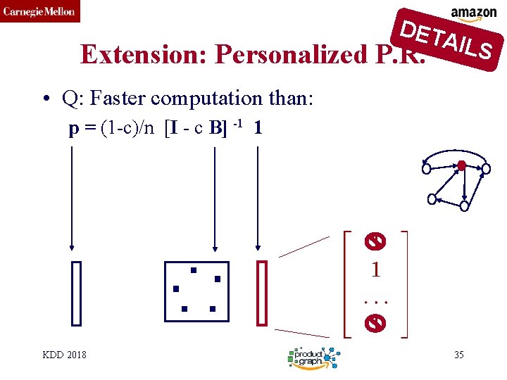 CMU SCS DET Extension: Personalized P. R. AILS • Q: Faster computation than: p