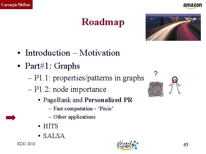 CMU SCS Roadmap • Introduction – Motivation • Part#1: Graphs – P 1. 1: