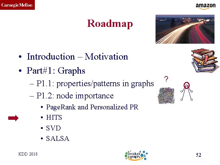 CMU SCS Roadmap • Introduction – Motivation • Part#1: Graphs – P 1. 1: