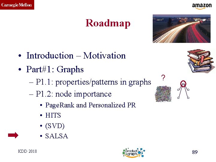 CMU SCS Roadmap • Introduction – Motivation • Part#1: Graphs – P 1. 1: