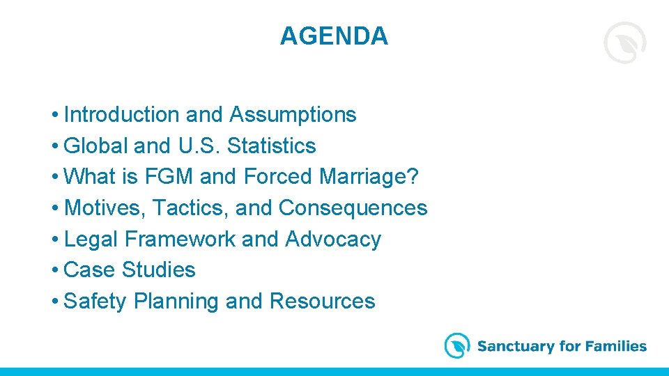 AGENDA • Introduction and Assumptions • Global and U. S. Statistics • What is