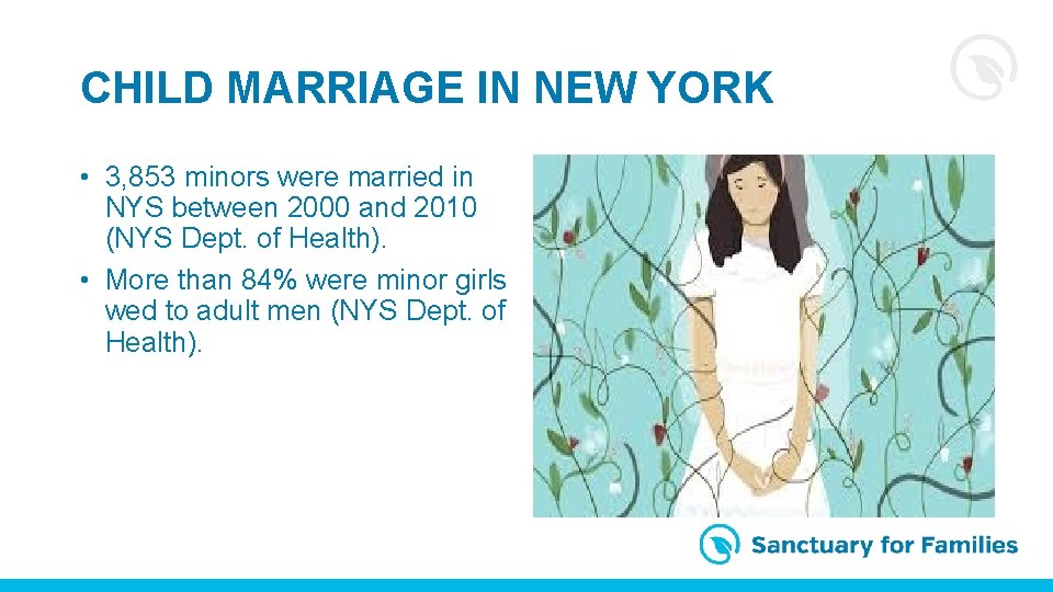 CHILD MARRIAGE IN NEW YORK • 3, 853 minors were married in NYS between