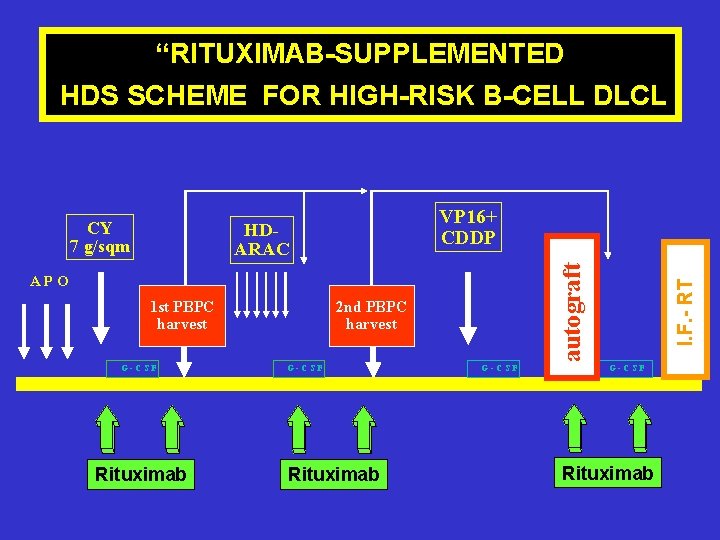 “RITUXIMAB-SUPPLEMENTED HDS SCHEME FOR HIGH-RISK B-CELL DLCL VP 16+ CDDP APO 1 st PBPC