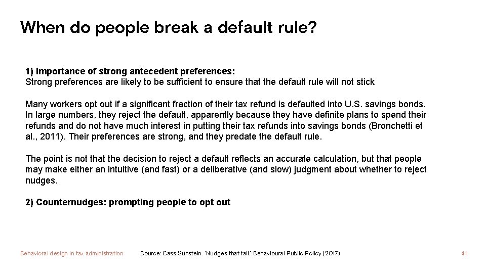 When do people break a default rule? 1) Importance of strong antecedent preferences: Strong