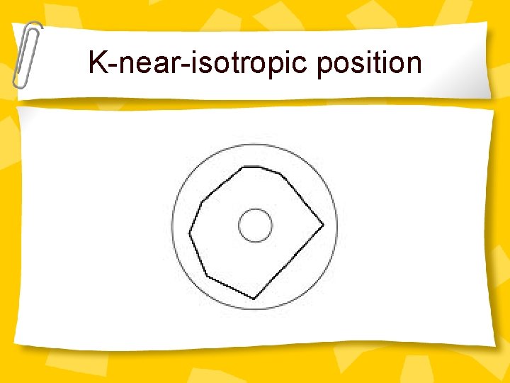 K-near-isotropic position 