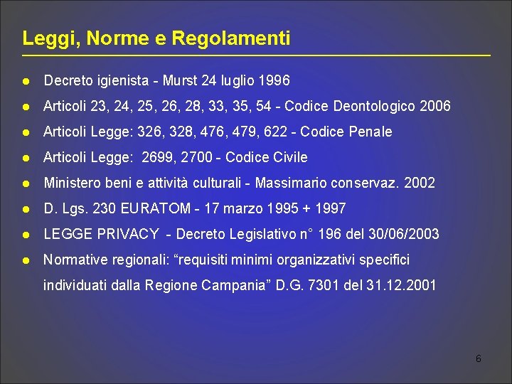 Leggi, Norme e Regolamenti l Decreto igienista - Murst 24 luglio 1996 l Articoli
