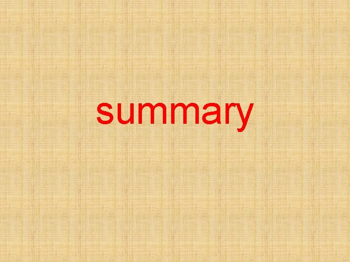 summary 