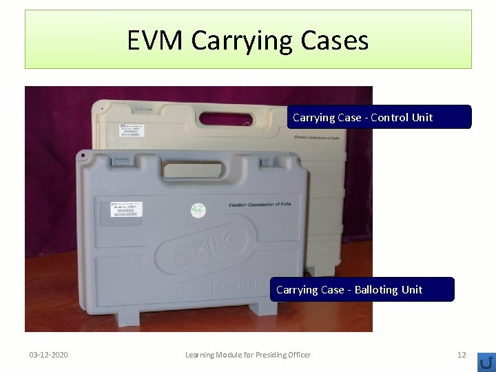 EVM Carrying Cases Carrying Case - Control Unit Carrying Case - Balloting Unit 03