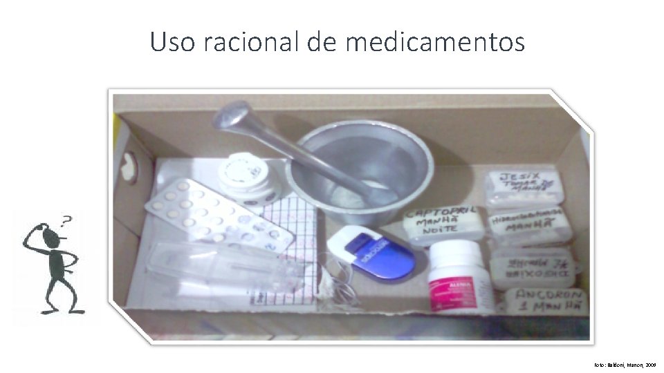 Uso racional de medicamentos Foto: Baldoni, Manon, 2009 