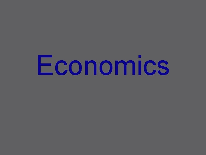 Economics 