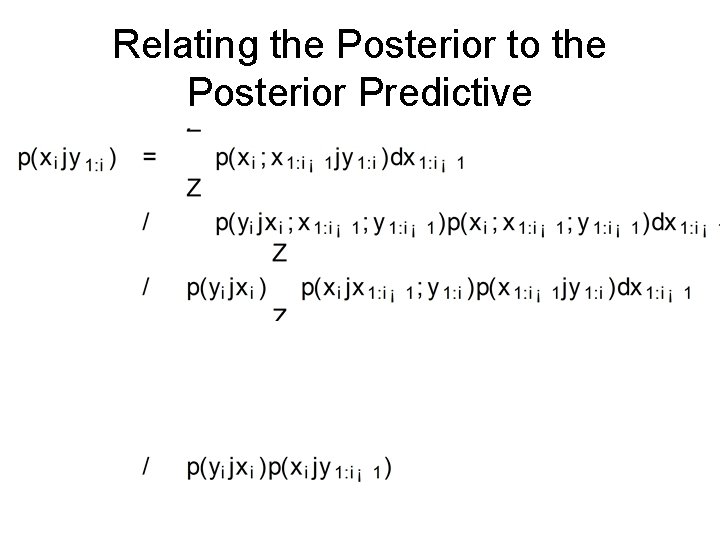 Relating the Posterior to the Posterior Predictive 