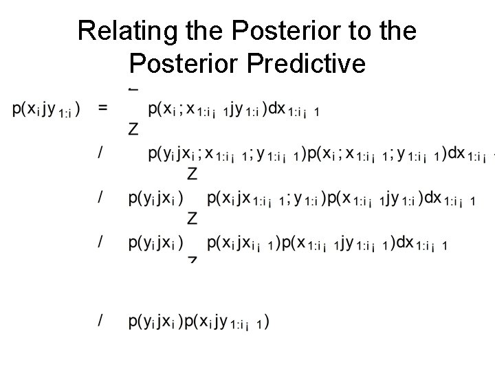 Relating the Posterior to the Posterior Predictive 