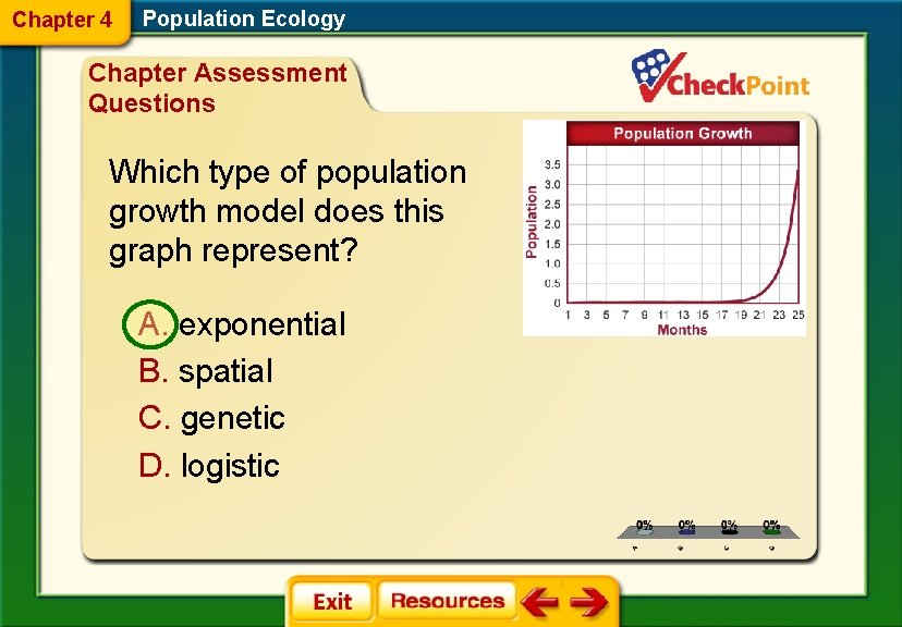 Chapter 4 Population Ecology Chapter Assessment Questions Which type of population growth model does