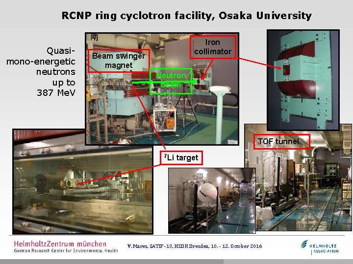 RCNP ring cyclotron facility, Osaka University Quasimono-energetic neutrons up to 387 Me. V Iron